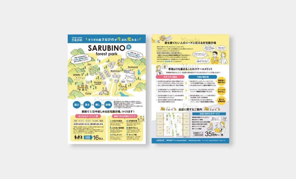 Y's コーポレーション様 チラシ制作