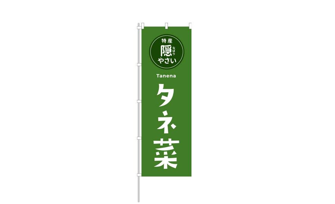 イーナバリ株式会社 タネ菜 販促用のぼりデザイン